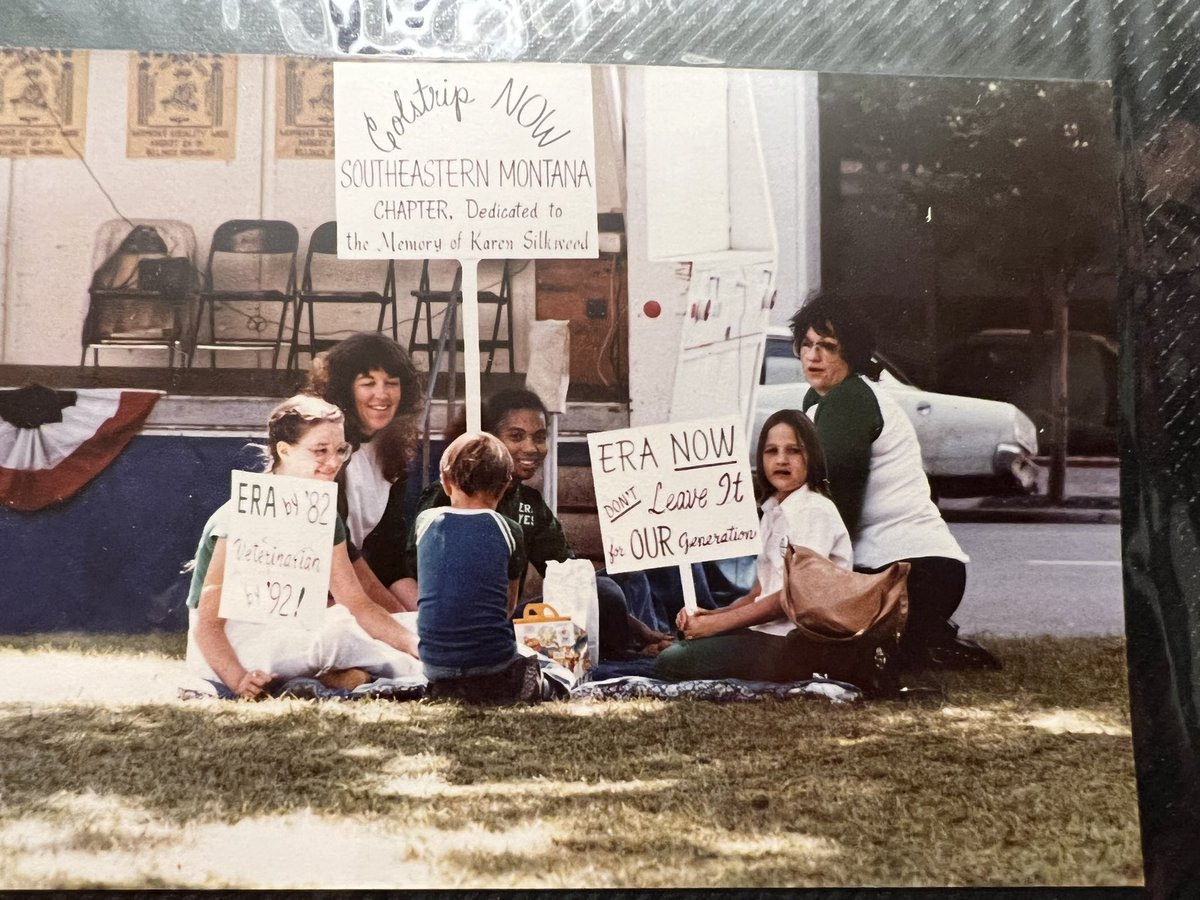 BluegrassLayne's tweet photo. @LizShuler @SenSchumer To think we’d still be fighting 40+ years after this photo was taken!! (1980’s in Southeastern Montana) https://t.co/BIpXFpeFIq