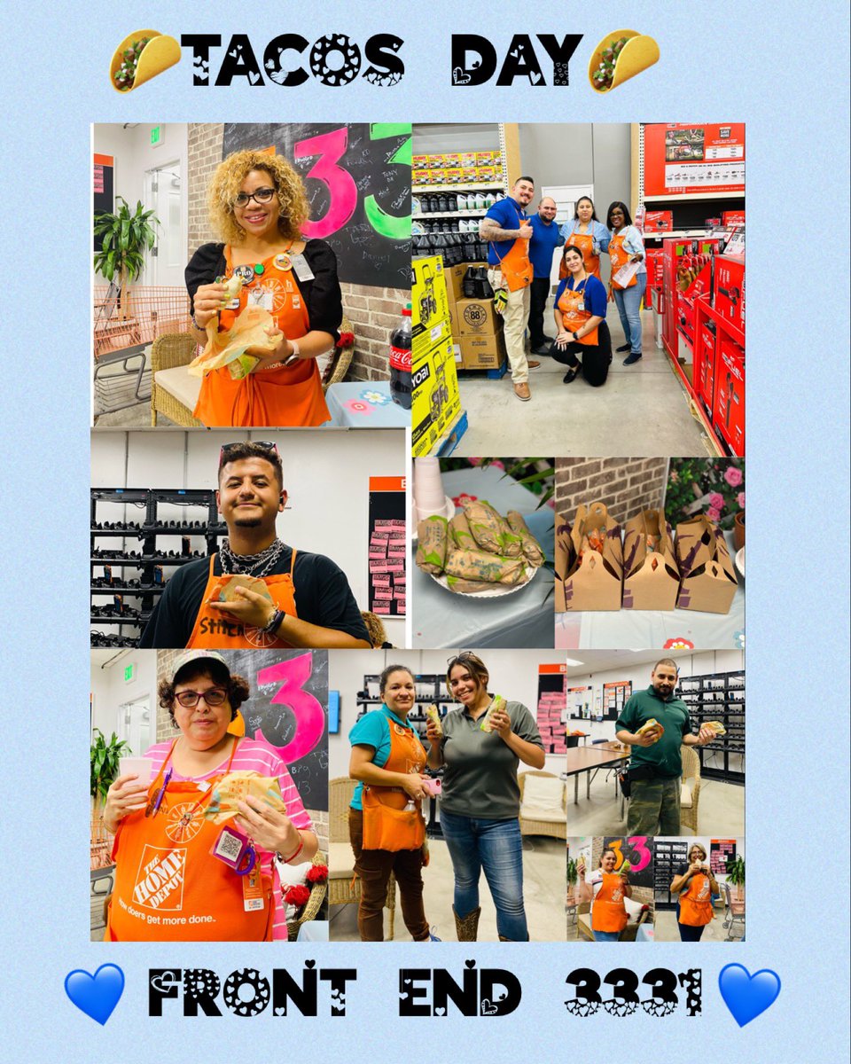 On Fridays we wear Blue💙 and Eat Tacos🌮 
Front End Celebration Day 5🎉🥳 <a href="/wcork19/">Warren Cork</a> <a href="/darien771211/">Darien Store Manager Doral 3331</a> <a href="/EarleneBryan12/">Earlene Bryan</a> <a href="/Law48101287/">Lauren Marie</a> <a href="/FrankGalindo07/">Frank Galindo</a> <a href="/AcandaArlet/">Arlet Acanda</a>