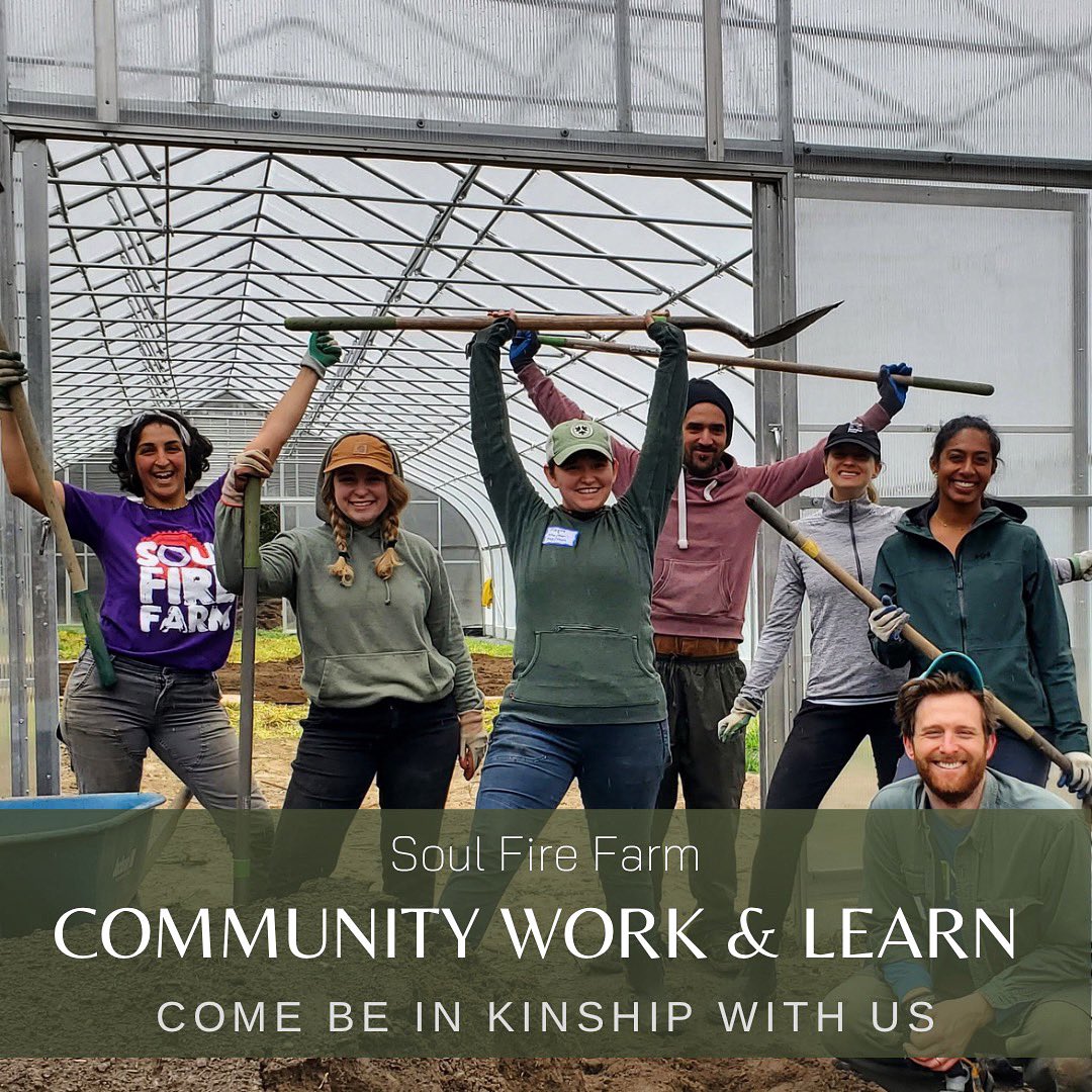 Community Work & Learn Days are a beautiful time to be in community and learn about some of our farming practices while supporting our work. . Registration is currently open for: May 2nd May 16th May 30th June 13th– * Registration begins on May 2 soulfirefarm.org/programs/volun…