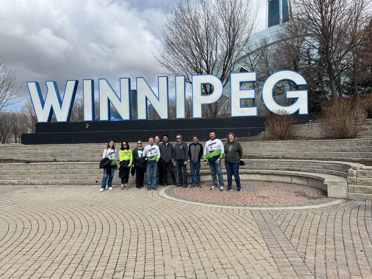 ADAMA Winnipeg office folks did our 5k for #WinfieldJourneyForAg <a href="/domoreag/">DoMoreAg</a> today!  Great way to spend a beautiful day in #Winnipeg