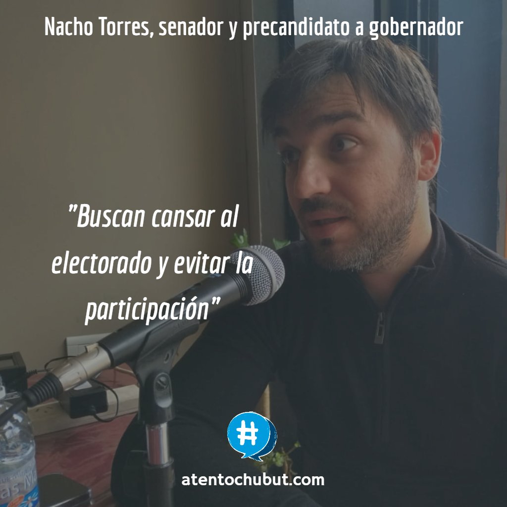 AtentoChubut's tweet photo. Lo dijo Nacho Torres (@NachoTorresCH), senador y precandidato de Juntos por el Cambio a gobenador. "La fecha convocada responde a meras especulaciones políticas a favor del kirchnerismo y en contra de los chubutenses. Apenas 13 días después estaremos votando otra vez la nacional" https://t.co/rRqy9Z7KS2