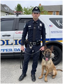 UDPolice's tweet photo. Congratulations to K9 Kilo and Ofc. Travis Hall and K9 Bronx and Ofc. Ostap Royik. Today they graduated from the 320 hour scent detection school at the PennVet Working Dog Center in Philadelphia and are certified in narcotics detection. https://t.co/ABiCe1j95P