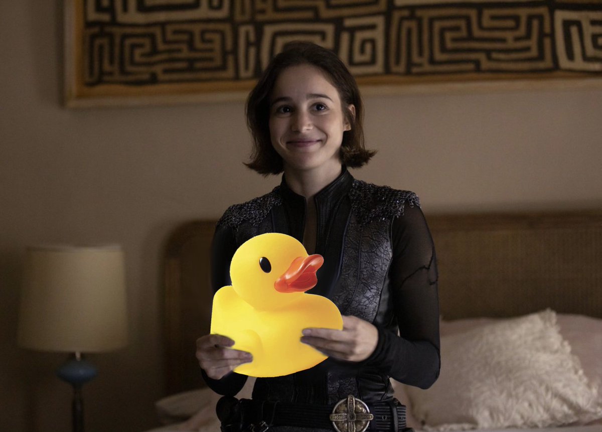 Uzukuba's tweet photo. Hello rubber duck 🦆 🦑 
#SaveWarriorNun #WarriorNun https://t.co/R2JiXV0BjK