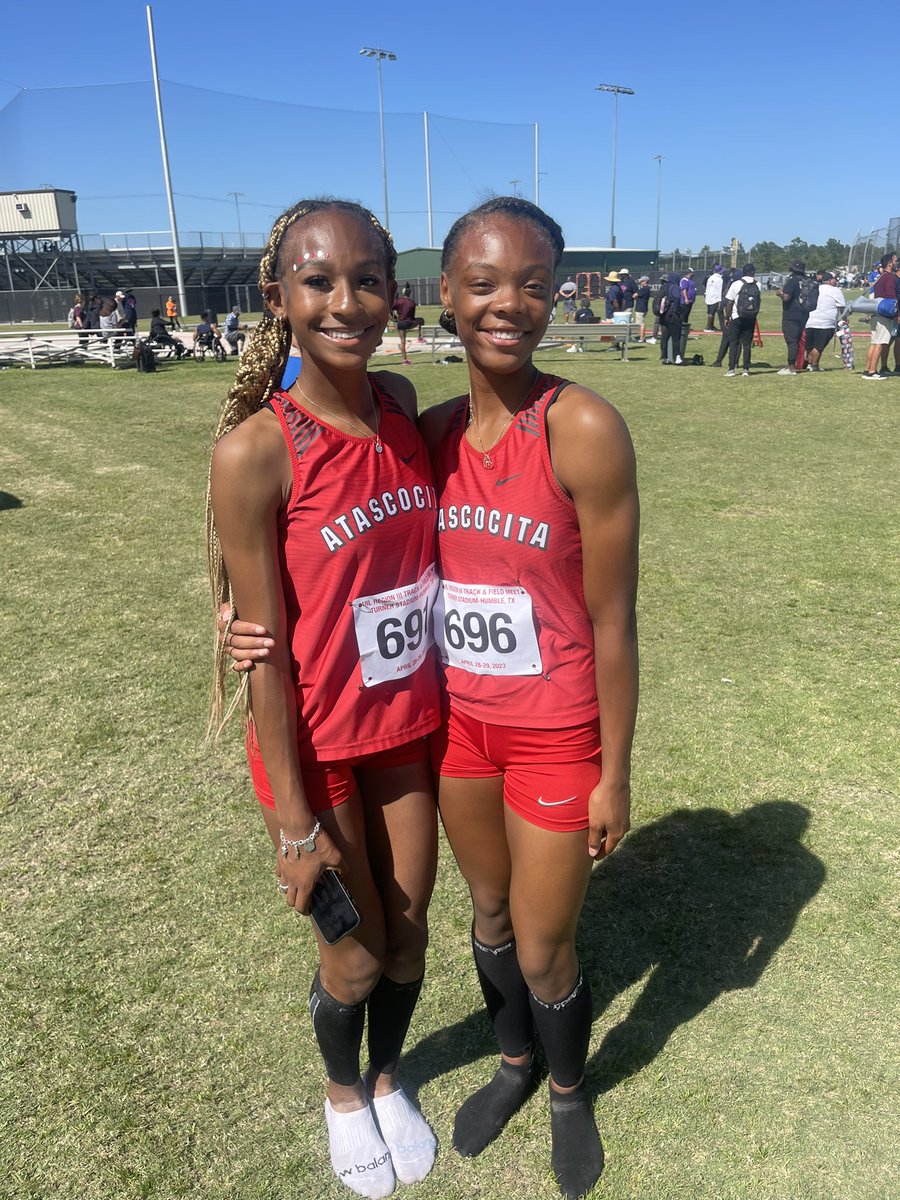 Mia Maxwell is the Regional Champ in the Girls 6A Triple Jump with a jump of 40”11!! Kennedy Jacquet finished second with a jump of 40’10!! They have punched their ticket to the State Meet in Austin! <a href="/HumbleISD_AHS/">The Atascocita HS</a> <a href="/HumbleISD/">Humble ISD</a> <a href="/HumbleISD_Ath/">Humble ISD Athletics</a> 
#Statebound