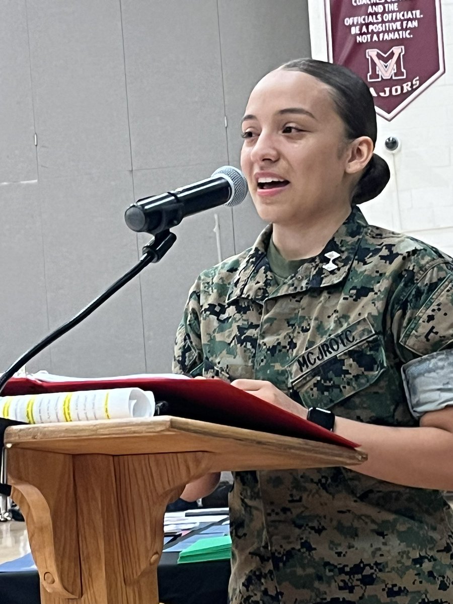 AP_MVHS's tweet photo. Great day to be a #Major MCJROTC change of command ceremony and awards presentation. These fine young men and women are shining in all endeavors!!! So proud to be part of their journey in a small way. @FCPSR3 @MVHSMajors @MVMAJORS @fcpsnews @jvrog18 https://t.co/QwFvyg7WyW