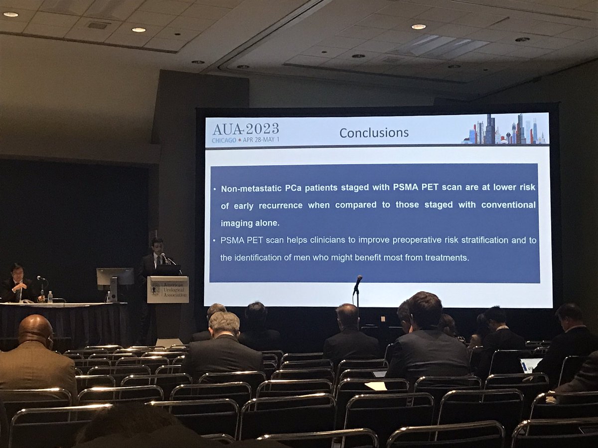 <a href="/SimoneScuderi1/">Simone Scuderi</a> discussing PCa stage migration and its potential implication due to more accurate imaging with PSMA PET