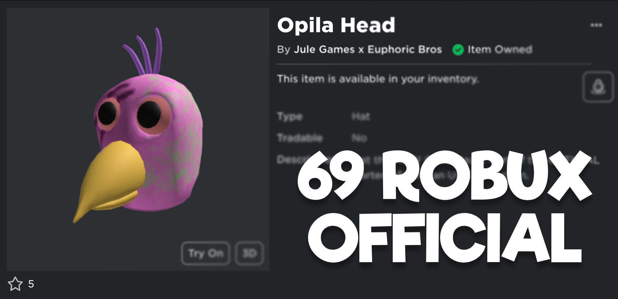 Be Opila Bird - Roblox