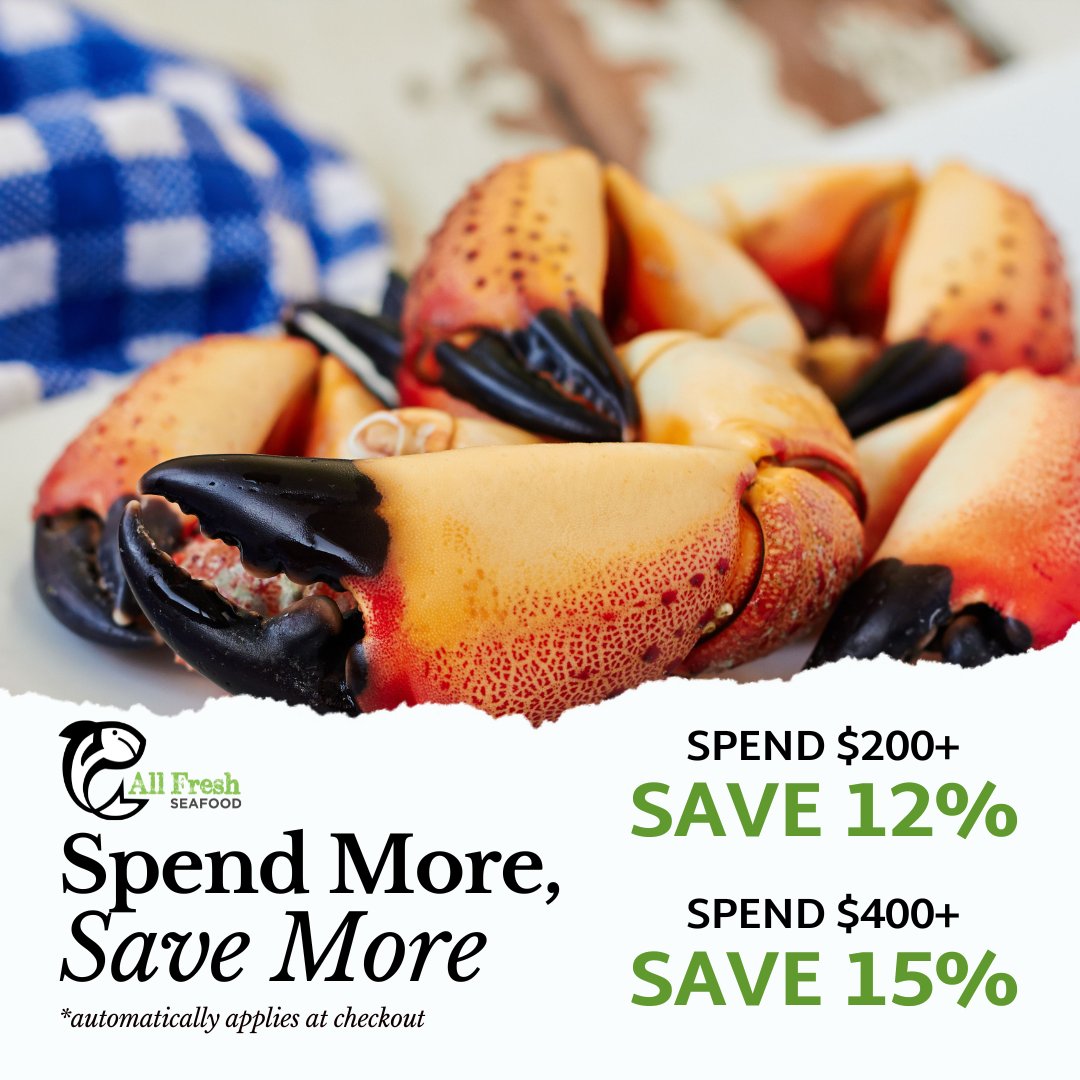 AllFreshSeafood's tweet photo. 𝑰𝒕'𝒔 𝑭𝒓𝒊𝒀𝑨𝒀 𝒂𝒏𝒅 𝒘𝒆'𝒓𝒆 𝒄𝒆𝒍𝒆𝒃𝒓𝒂𝒕𝒊𝒏𝒈 𝒘𝒊𝒕𝒉 𝒅𝒊𝒔𝒄𝒐𝒖𝒏𝒕𝒔 𝒐𝒏 𝒅𝒊𝒔𝒄𝒐𝒖𝒏𝒕𝒔 𝒐𝒏 𝒅𝒊𝒔𝒄𝒐𝒖𝒏𝒕𝒔! 🙌🐟 Today until midnight, spend more and save more on our site! 🦞🍤 https://t.co/jAwwyNzCW9 #freshseafood #seafoodie #allfreshseafood https://t.co/CXJhRMGzQe