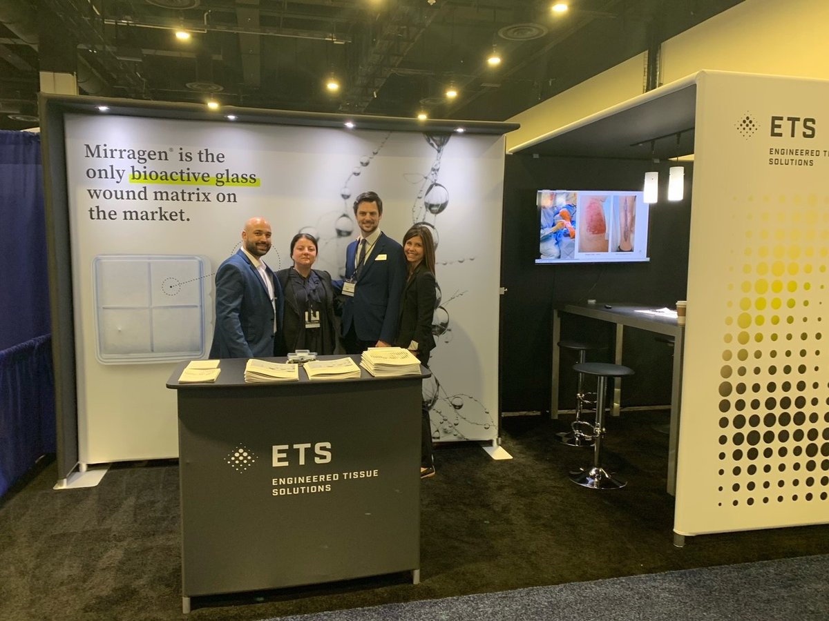 ETSWoundCare's tweet photo. Thank you to everyone who has visited our booth this week at #SAWC this week, we have enjoyed connecting with you. There is still one more day to stop by booth #805 and let us show you how Mirragen® is engineered to support healing.  #EngineeredTissueSolutions https://t.co/okgSo3KtPT