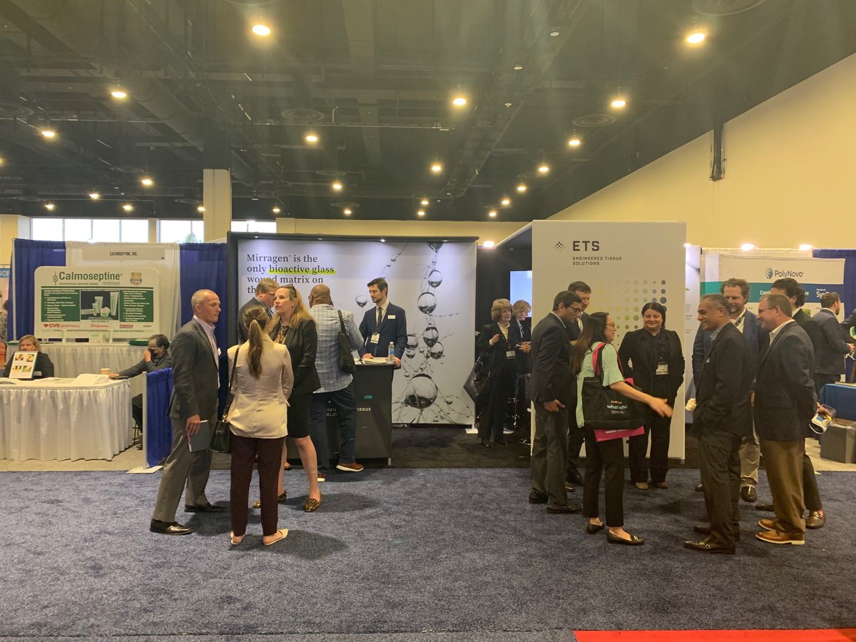 ETSWoundCare's tweet photo. Thank you to everyone who has visited our booth this week at #SAWC this week, we have enjoyed connecting with you. There is still one more day to stop by booth #805 and let us show you how Mirragen® is engineered to support healing.  #EngineeredTissueSolutions https://t.co/okgSo3KtPT
