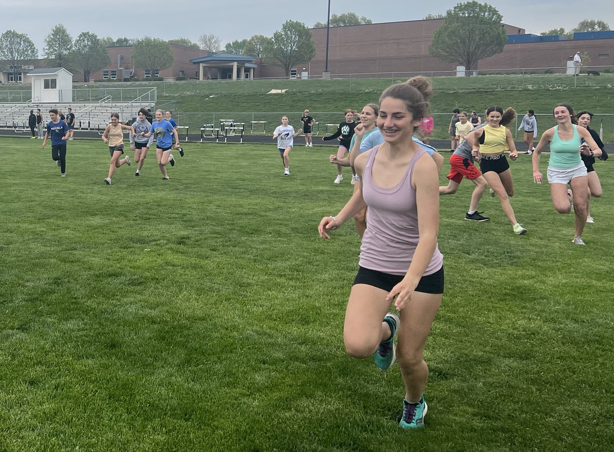 AthleticsDMS's tweet image. We finished up our last track practice of the year with the traditional game of "sharks and minnows."  We are looking forward to our last meet on Monday.  City Championships at DMS.  Field events start at 3:00, running at 4:00.