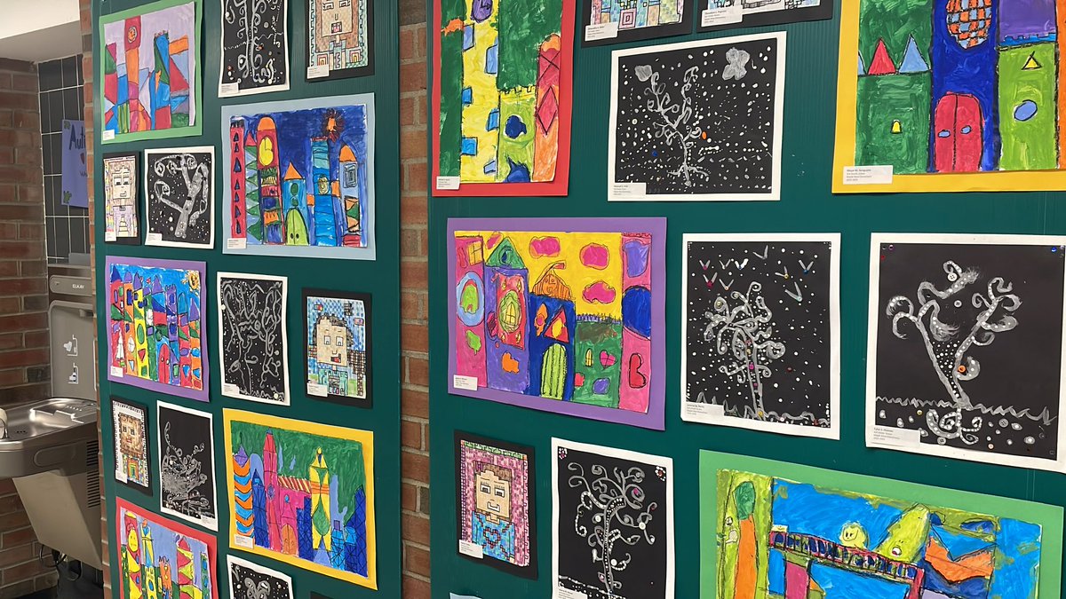 WCSD_Arts's tweet photo. Arts Fest West is underway - celebrating grades K-4 student artwork at Maple West Elementary! https://t.co/CcMaWTY4Jz