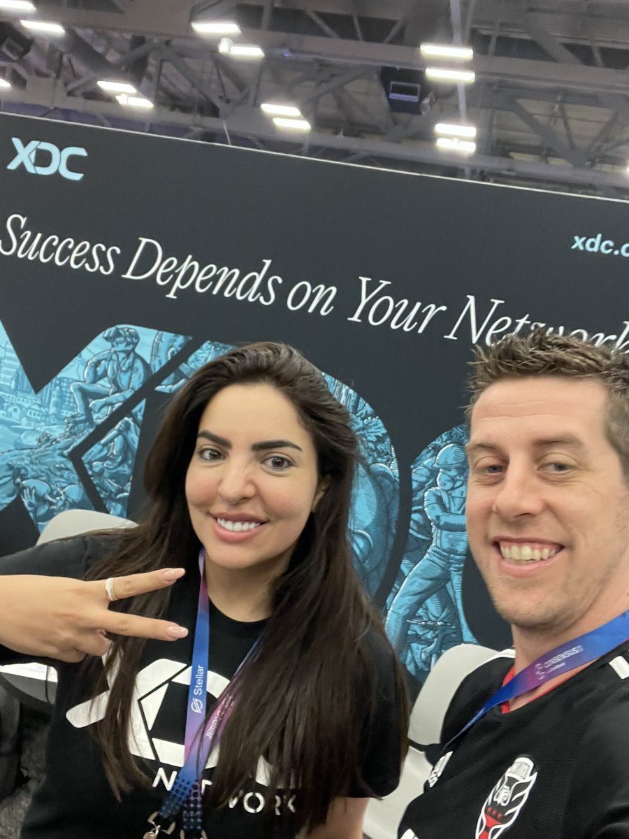 Tpada13's tweet photo. The #Consensus2023 show was a great success for #XDCNetwork and coming to a close. Glad to have @Gracobian40 by my side as the last two standing.

If you’re still around, stop by and learn more about building on #XDC https://t.co/PegRetmDo1