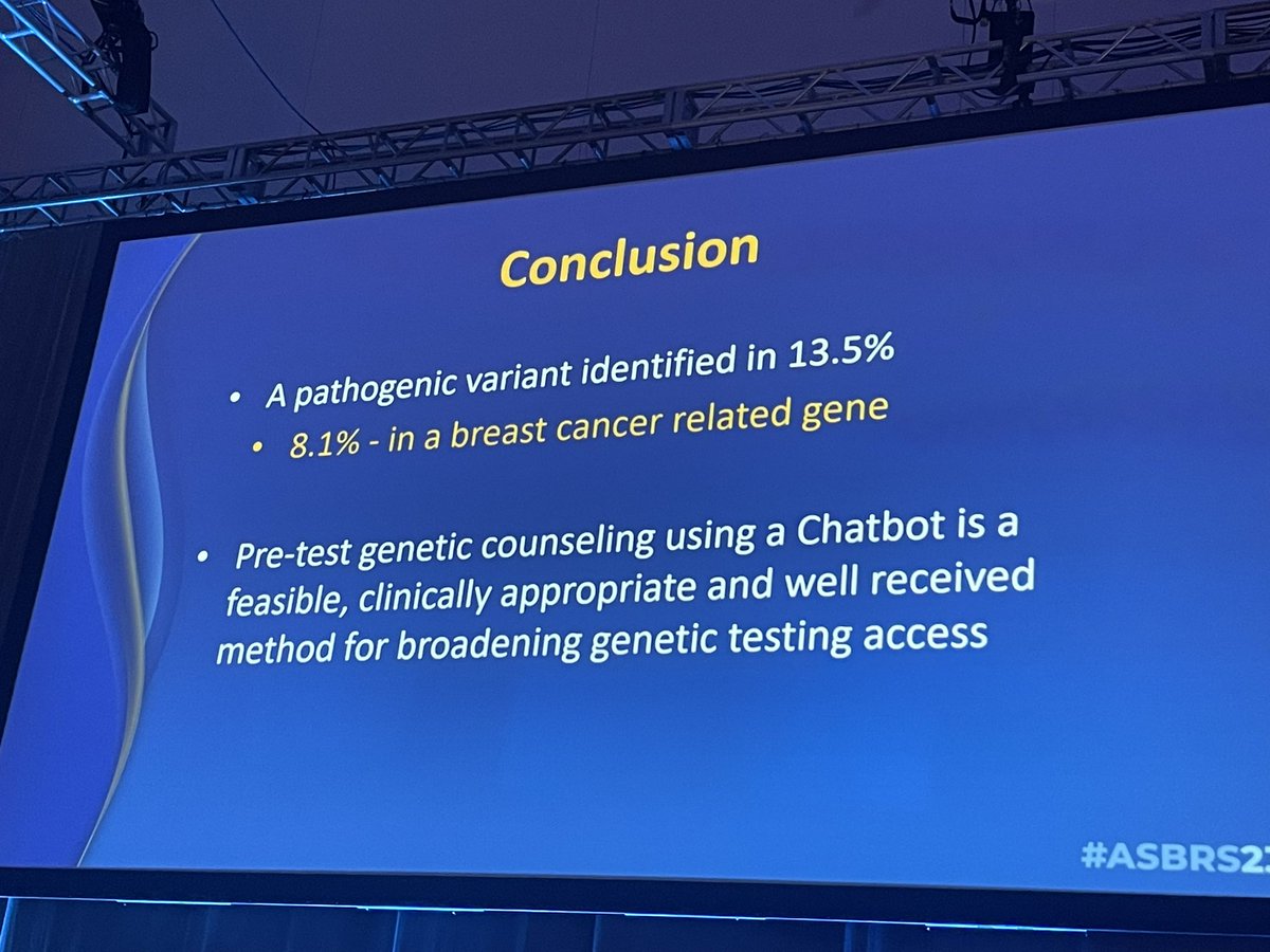 LauraRosenbergerMD (@rosenbergermd) on Twitter photo Innovative work by <a href="/ZAlHilliMD/">Zahraa Al-Hilli</a>! 🎉 Chatbot counseling is feasible and well received! 👍 #ASBRS2023 <a href="/ClevelandClinic/">Cleveland Clinic</a> Innovative work by <a href="/ZAlHilliMD/">Zahraa Al-Hilli</a>! 🎉 Chatbot counseling is feasible and well received! 👍 #ASBRS2023 <a href="/ClevelandClinic/">Cleveland Clinic</a>