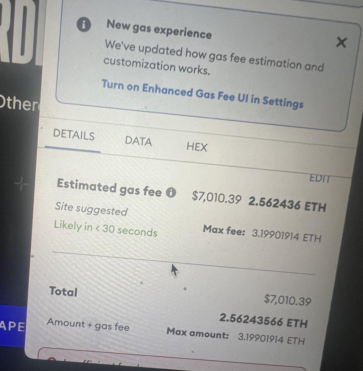 TheBrucej's tweet photo. This weekend marks 1 year since i tried to mint an otherdeed but lost the gas war https://t.co/y9boVHYuik