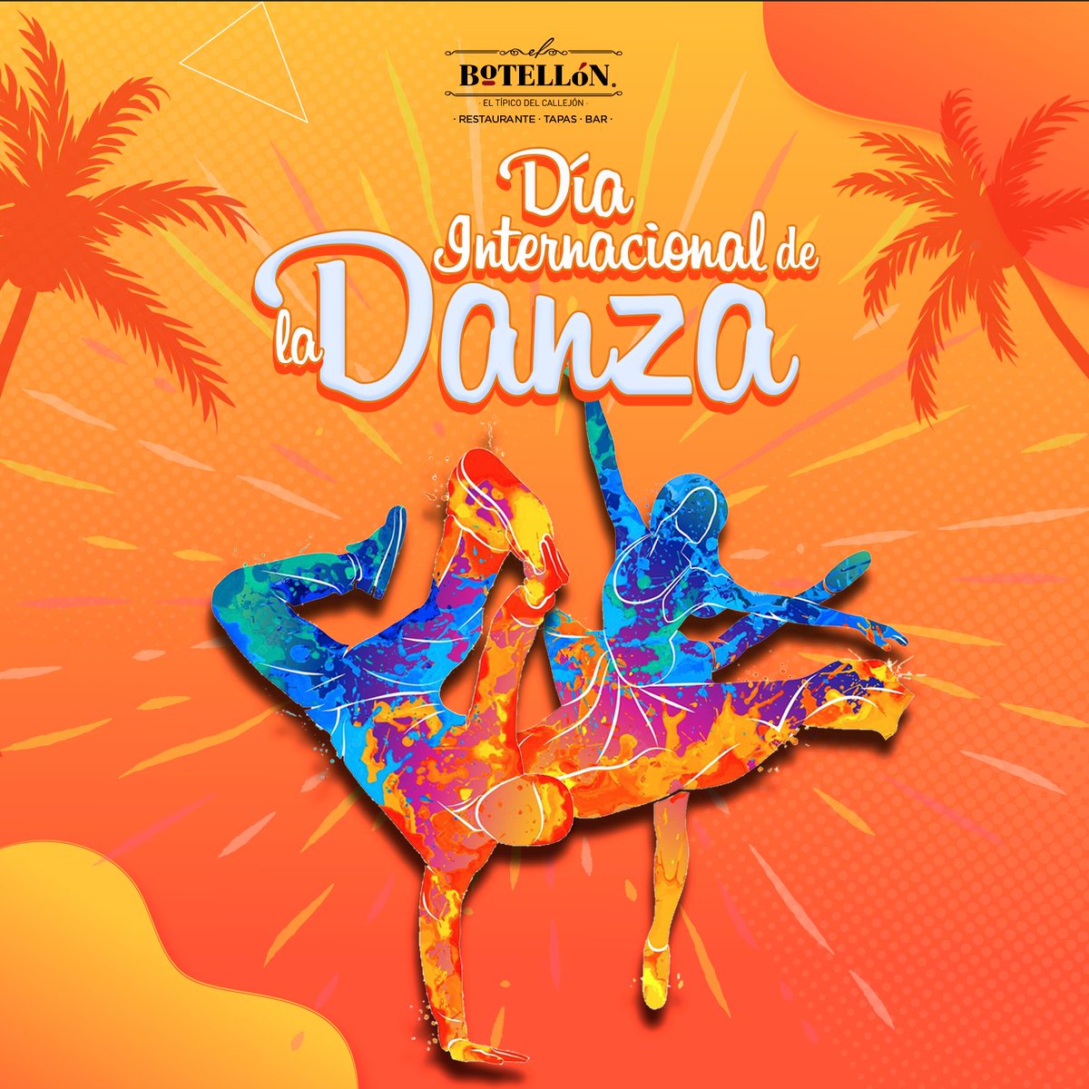 elbotellon_mx's tweet photo. Celebra el #DiaInternacionalDeLaDanza con alegría y ritmo flamenco 💃 o con el que tú prefieras pero BAILA 🕺
Disfruta el placer de bailar sól@ o acompañad@, en la sala, en la calle y en todas partes
Muévete, exprésate, diviértete y celebra bailando el #DiaInternacionaldelaDanza https://t.co/DZHF23nWmR