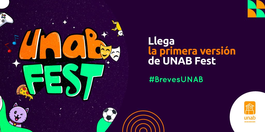 unab_online's tweet photo. #BrevesUNAB I ¡Conéctate con la U y vive una experiencia inolvidable 😃! Disfruta de actividades lúdicas y de integración en nuestro festival universitario del 4 al 6 de mayo 🗓️. Todos los detalles aquí ➡️: https://t.co/9ycT5vyVY3 https://t.co/eCDH9QuWMj