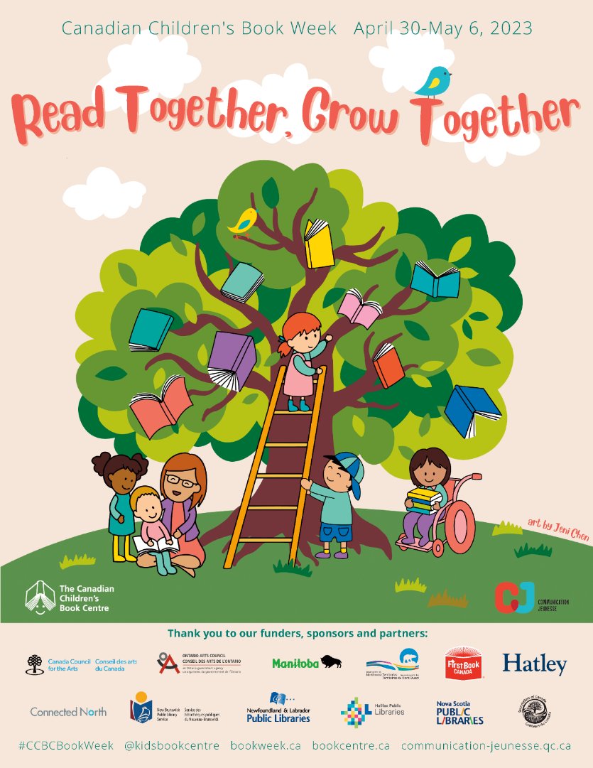 Celebrate #CanadianChildrensBookWeek April 30-May 6.
Learn more at: bookweek.ca 
@kidsbookcentre 
For ideas on how to find and choose a Canadian Children’s book, read this Decoda Literacy Solutions blog: decoda.ca/canadian-child…
#CanadianChildrensBooks #Canada