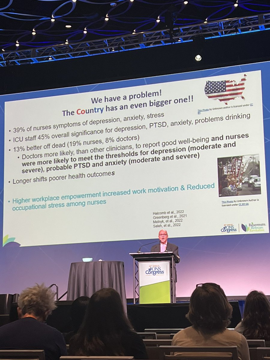 KFerg86's tweet photo. Sobering slide from @Matthewloscalz1 on percentages of #healthcare workers experiencing anxiety, depression, &amp; suicidal thoughts. #ONSCongress #oncology #MentalHealthAwareness #Nurses #MentalHealth #Loss #Grief https://t.co/Hcxa9GSAPd