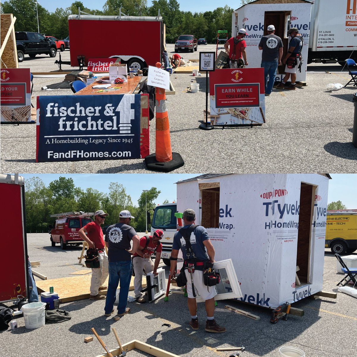 FischerFrichtel's tweet photo. We had a great time with hundreds of future tradesmen and women at @BMF_STL on Wednesday and Thursday! The playhouses they helped us build will be donated to The Child Advocacy Center of Northeast Missouri! https://t.co/E7xjkNUFhm