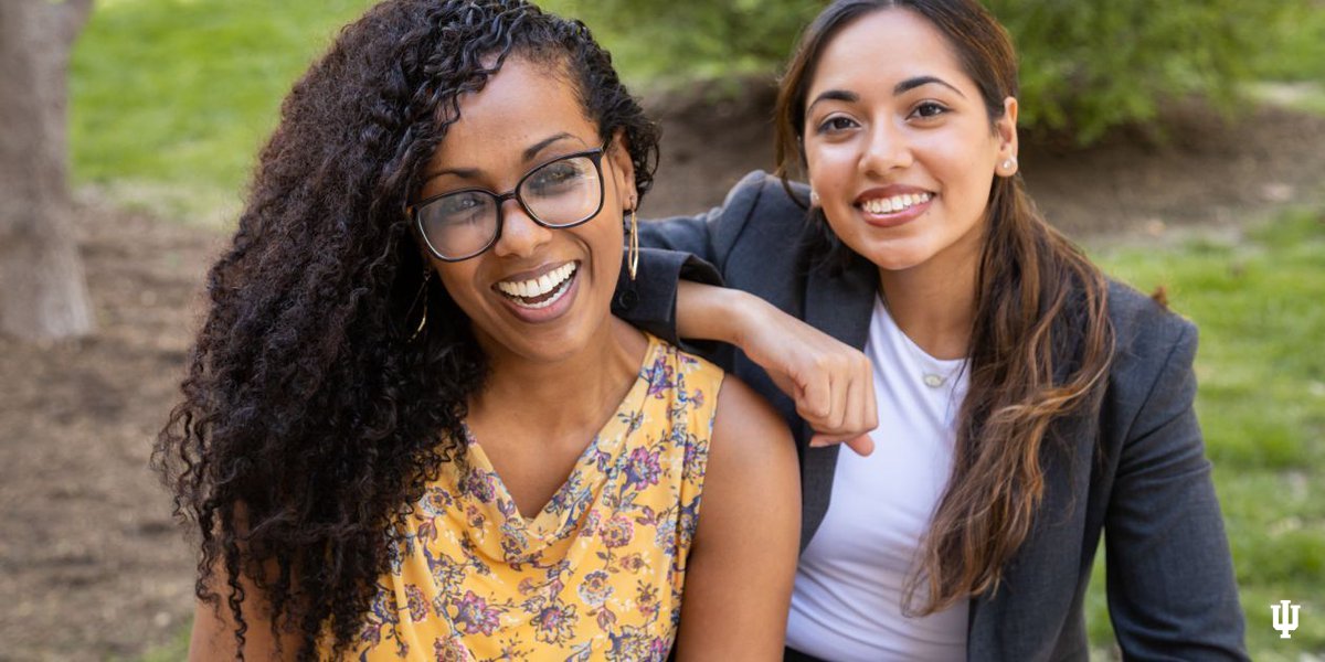 IUBloomington's tweet photo. Two ceremonies, two important messages, two unique perspectives. Learn more about this year’s IU commencement speakers, Muna Adem and Gayatri Thiru: https://t.co/A7CVkf58S1 https://t.co/hDwwsyADZ4