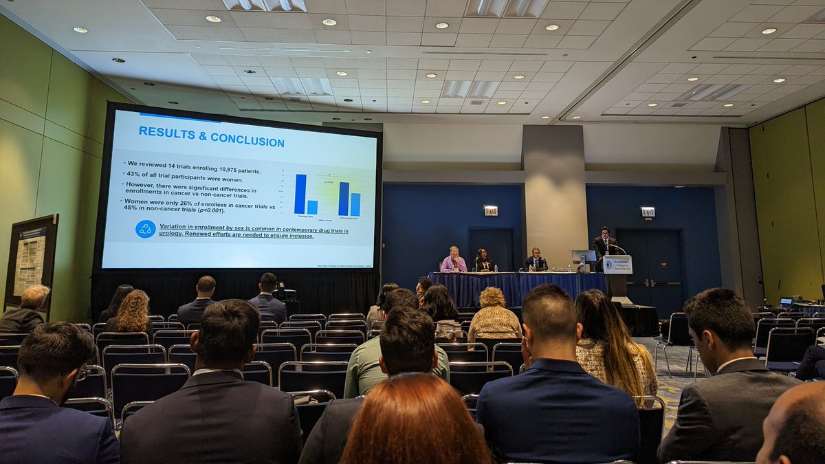Kevin Koo (@kvnkoo) on Twitter photo Despite efforts to ⬇️ underenrollment of female participants in clinical trials, females were significantly underrepresented in drug trials for urological indications, most prominently in non-prostate cancer trials. Great work by <a href="/andresguillenlz/">Andres Guillen</a> in the new DEI session at #AUA23 Despite efforts to ⬇️ underenrollment of female participants in clinical trials, females were significantly underrepresented in drug trials for urological indications, most prominently in non-prostate cancer trials. Great work by <a href="/andresguillenlz/">Andres Guillen</a> in the new DEI session at #AUA23