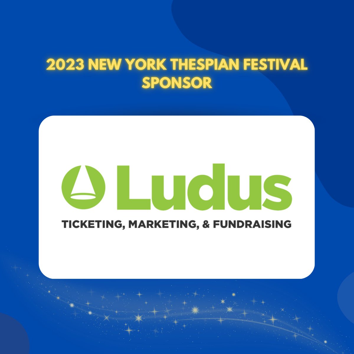 A huge shoutout to Ludus for being a sponsor of the 2023 New York Thespian Festival 🤩 🎭! We thank you for your support in helping us make this a successful event. 🙏 

#newyorkthespians #nythespians #thespiansociety #thespians #thespian #thespy #NYThespianFestival2023