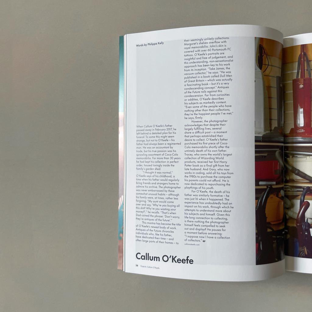 BurvillPaige's tweet photo. Immensely proud of my cousin @callumokeefe_ for this write up in the British Journal of Photography. His project is called “Antiques of the Future” and is a fitting tribute to my late uncle Alan. Well done Cal 👏🏼 https://t.co/lnvFlX9jaV