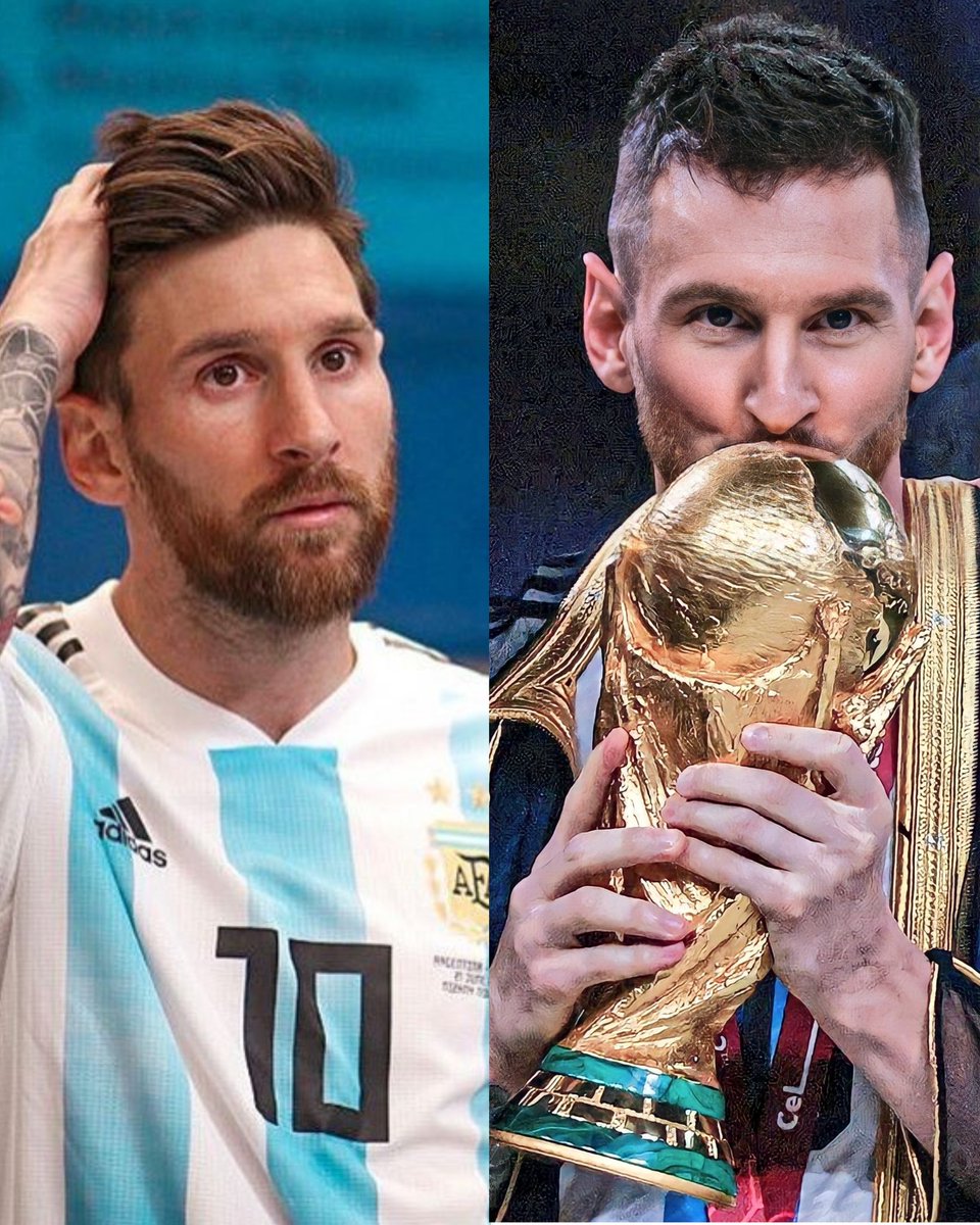 MisterFact0s's tweet photo. 2018: “Messi no puede ganar el Balón de Oro porque no ganó el título más importante del año aunque anotó 51 goles”.

2023: “Messi no puede ganar el Balón de Oro porque no anotó 51 goles aunque ganó el título más importante del año.”

La exigencia de ser el mejor de la historia 🐐 https://t.co/sdV5umcqRe