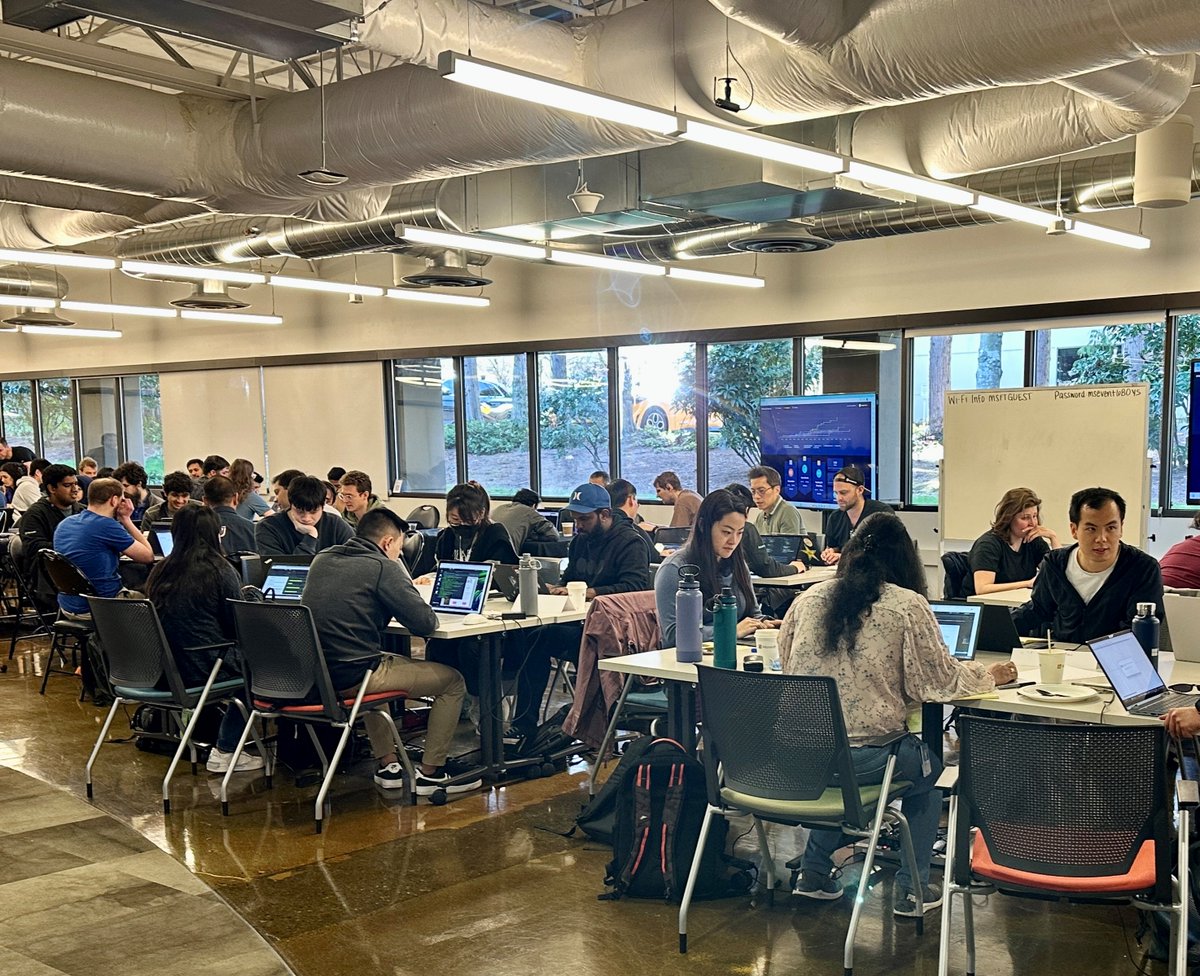 MSFTBlueHat's tweet photo. Sunshine and cybersecurity! 🌞 We’re leveling up our tech talent and improving our digital defenses at the Microsoft campus today, with a fun Capture the Flag, hosted by Microsoft STRIKE. #MSFTSTRIKE https://t.co/BvNE4UjhYP