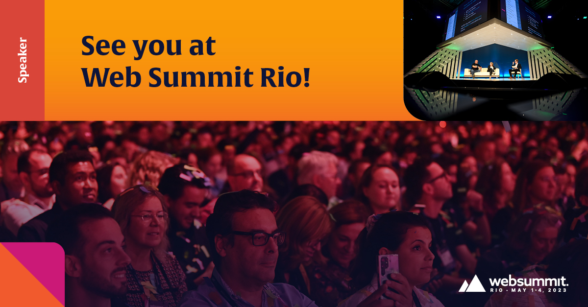 Excited to announce I’ll be in Rio de Janeiro this month, speaking at #WebSummitRio about ChatGPT and if "it'll kill journalism" (!) on Centre Stage on May 3rd. Hope to meet you there <a href="/AFPespanol/">Agence France-Presse</a> <a href="/AFP/">AFP News Agency</a>