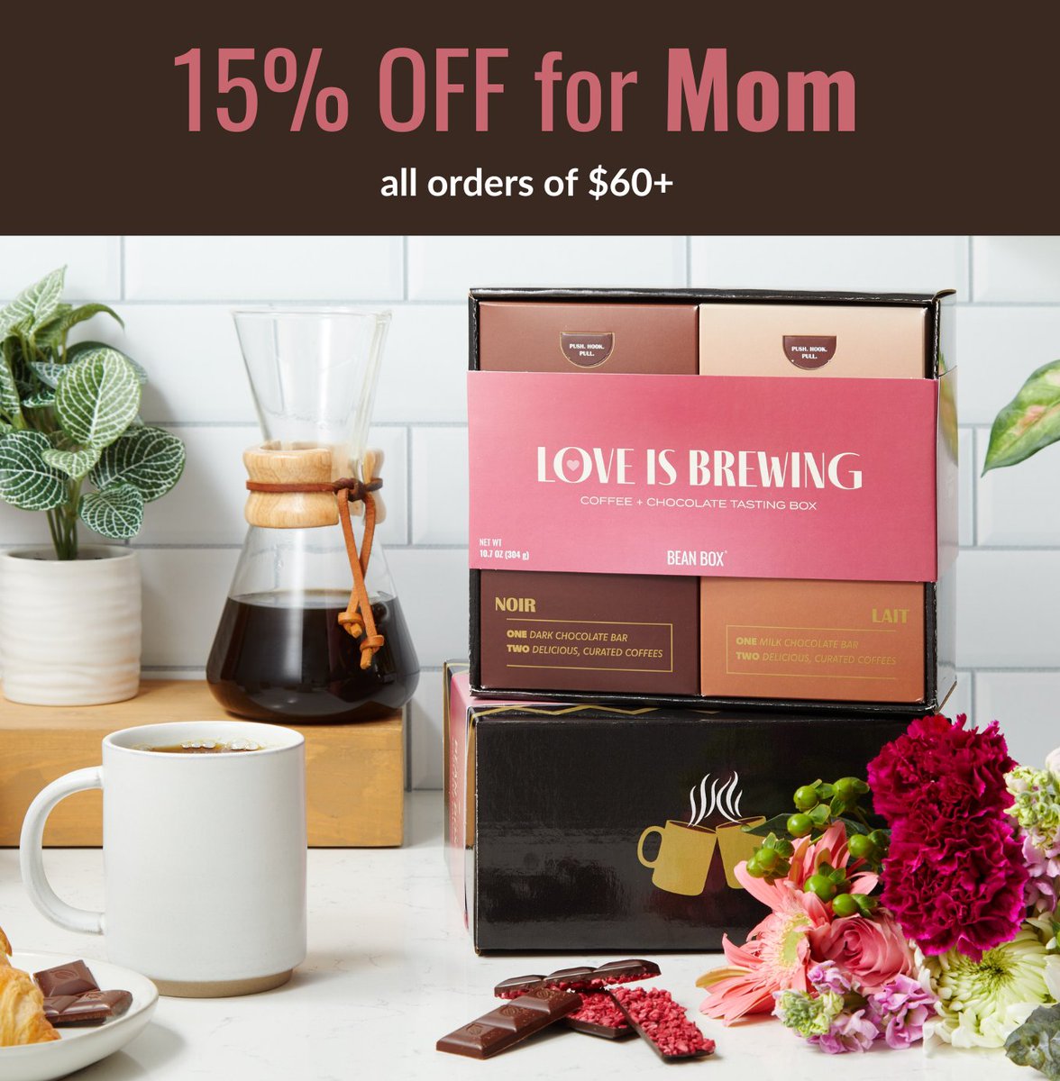 Mom's favorite? Treat mom this weekend and save 15% sitewide! ☕️💐 Use code MDAY23 to redeem offer #MothersDay #coffeelovers 

beanbox.com/coffee-gifts?p…
