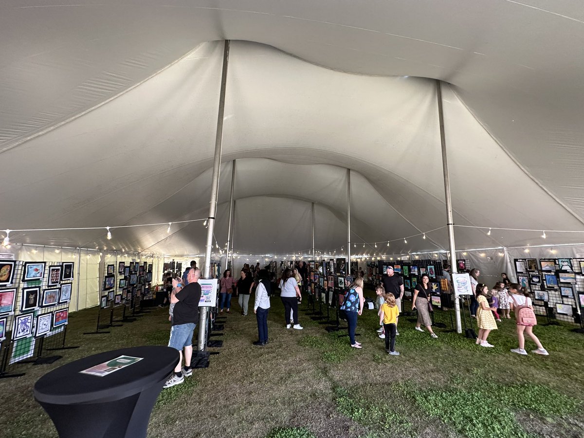 We are open for business!! Come see us tonight until 9pm behind the Reeves House and on the Green! <a href="/CherokeeSchools/">Cherokee Co. Schools</a> #ccsdfinearts