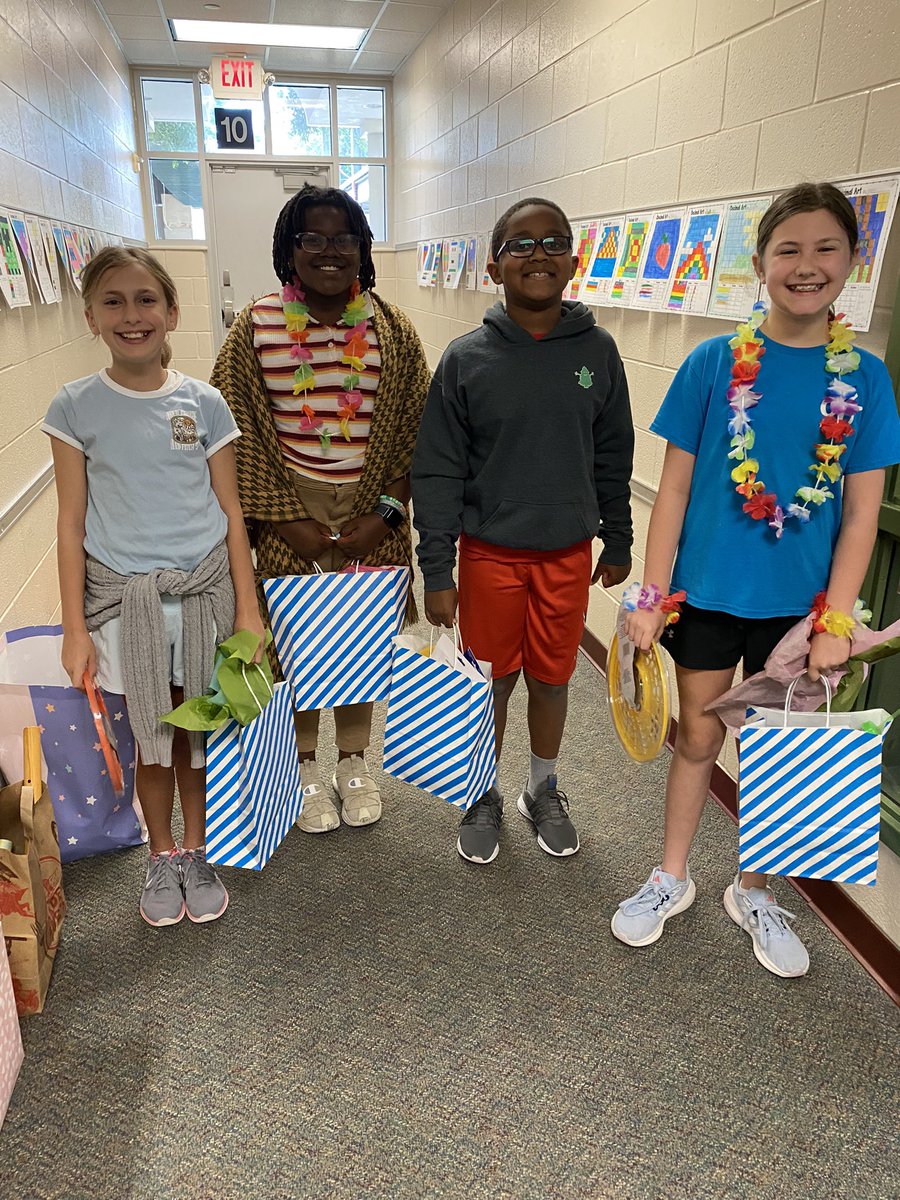 Our STAAR review luau was a success 🏝️ #4thgraderocks #bestpartnerever