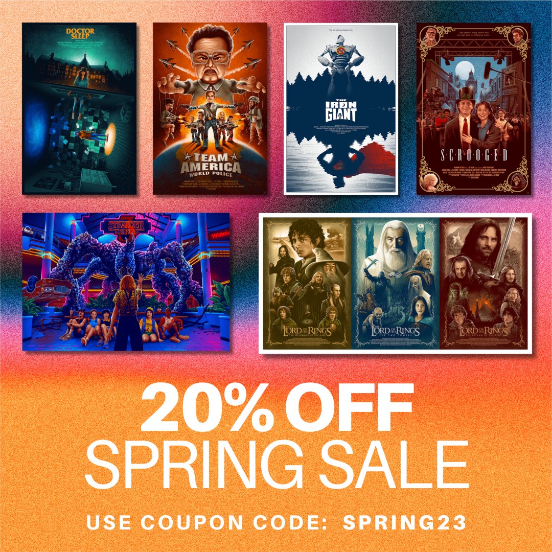 adamrabalais's tweet image. 20% Off Spring Sale with coupon code SPRING23

adamrabalais.bigcartel.com

#springsale #art #movieposters #screenprints #limitededition #posters #wallart