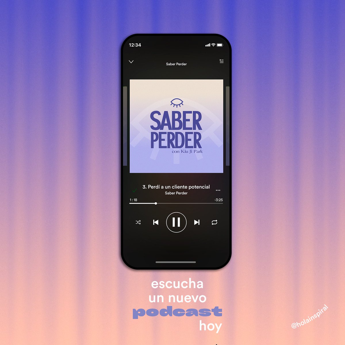 HolaInspiral's tweet photo. ¡Escucha un nuevo podcast hoy!✨

¡Hoy tenemos nueva recomendación de nuestros #podcasts que producimos! Esta semana te recomendamos: #SaberPerder 👁️ https://t.co/0KjFq9srx0