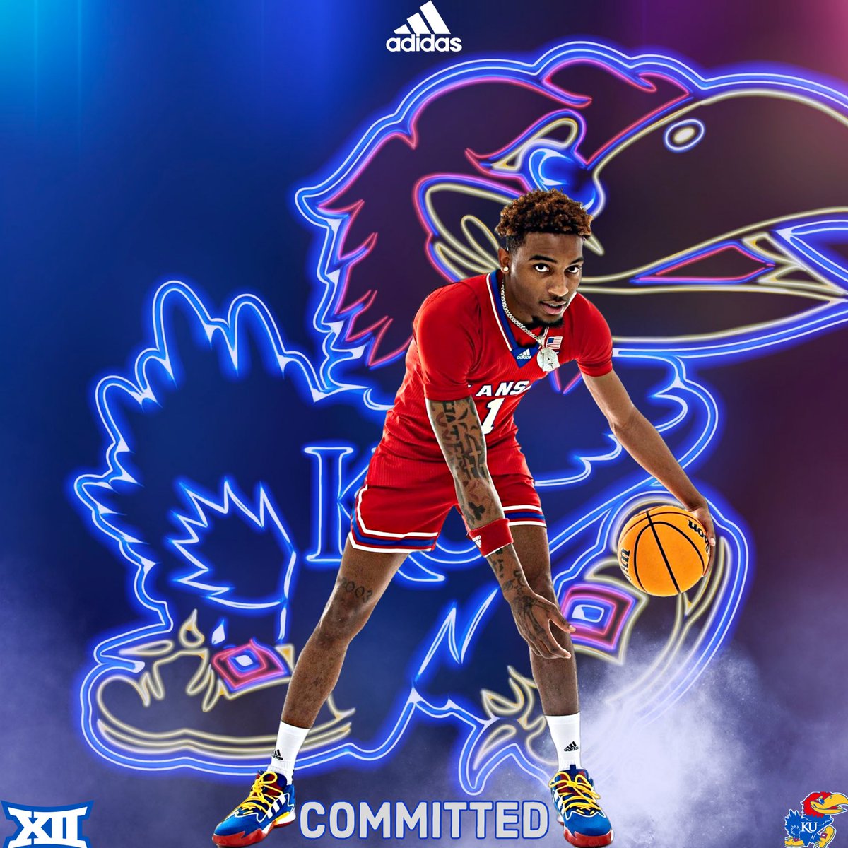 KayserHoops's tweet photo. Texas transfer Arterio Morris has announced he’s committed to Kansas and Bill Self.

Morris is a former 5⭐️ recruit who spent just one season at Texas. He chose Kansas over interest from DePaul, UCF and Ole Miss.

He averaged 4.6PPG this season for the Longhorns. https://t.co/fQIt4imNYI