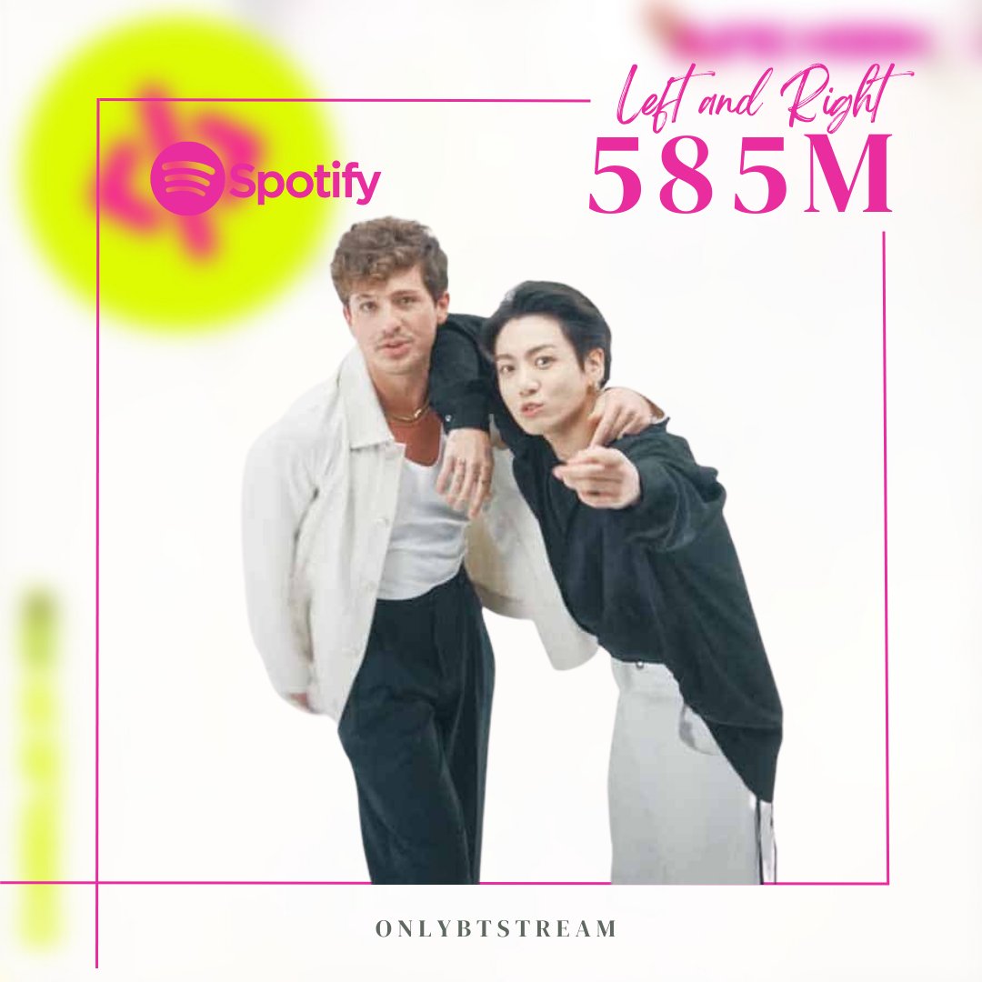 OnlyBTStream's tweet photo. "Left and Right" ha superado 585 millones de streams en Spotify!
🔗https://t.co/58FcyiZQLt
#LeftandRight #Jungkook #LeftandRightTo600M https://t.co/CzNU9Z6Ajf