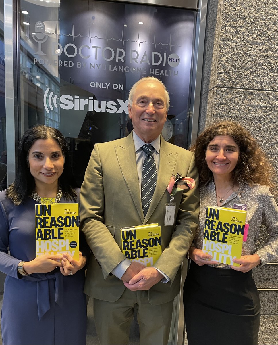 You know you're working somewhere special when your Dean and CEO agrees (with alacrity!) to guest-host your @NYUDocs radio bookclub session. Thank you, Dean Grossman, for your relentless - and wonderfully unreasonable - pursuit of exceptionalism @nyulangone @nyugrossman