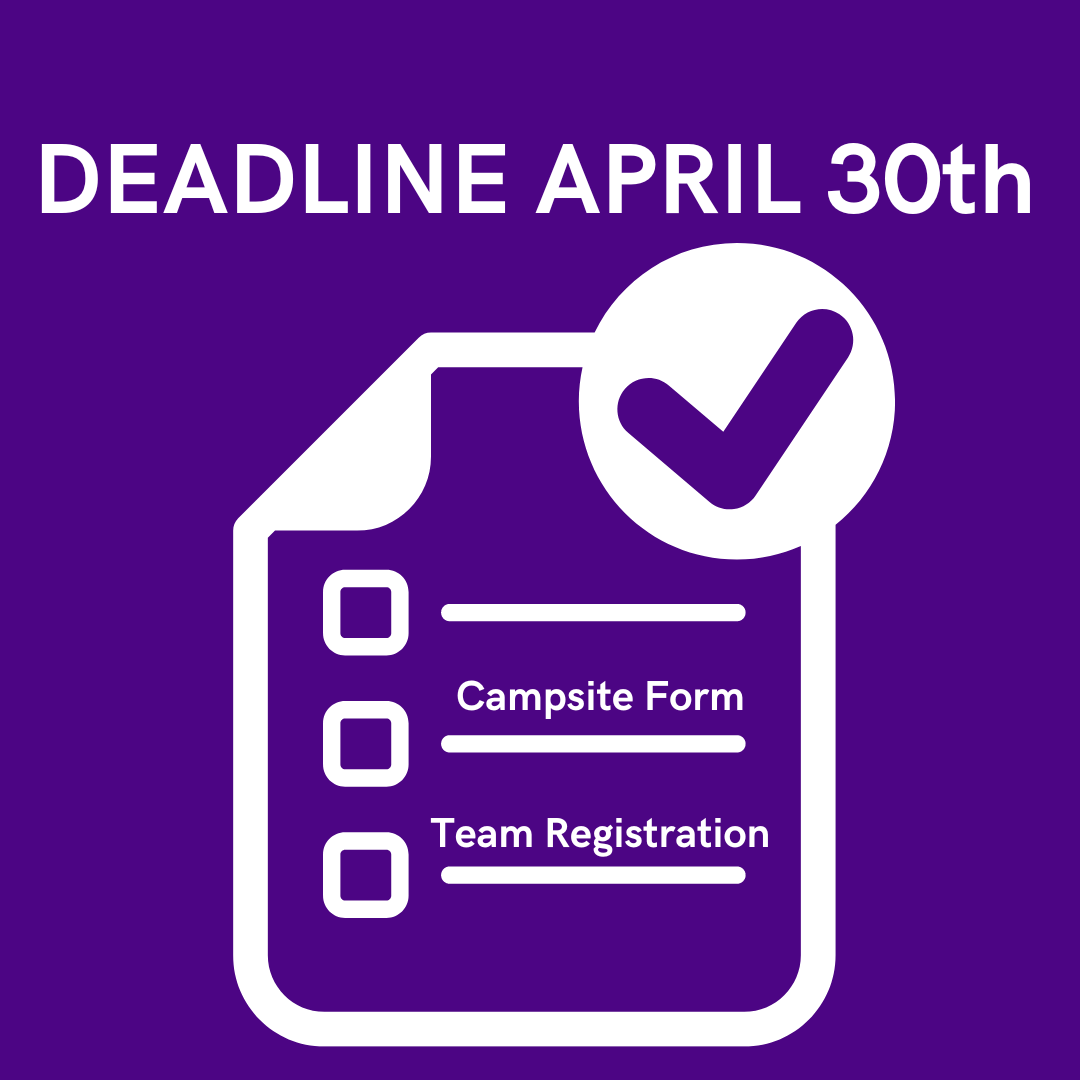 bermudarelay's tweet photo. Attention Team Captains! Don't forget that April 30th is the last day to register your teams/team members AND to submit your onsite registration form (campsite form). 
#RelayForLife #TeamCaptains #DeadlineReminder #CampsiteRegistration  #TogetherWeCanFightCancer #BermudaRelay https://t.co/yye1vnNxL7
