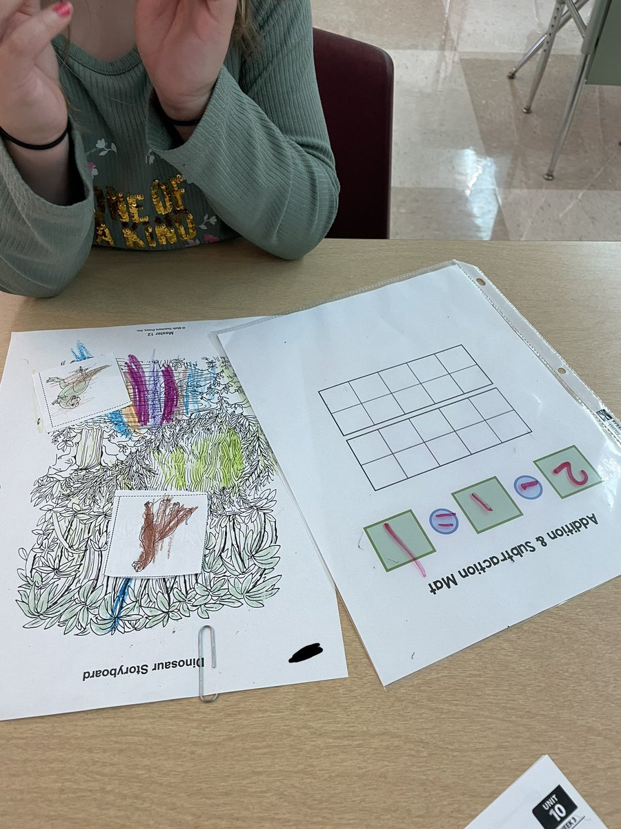MrsCableNES's tweet photo. First grade group rocked their dinosaur subtraction stories today! 🦕 🦖 https://t.co/ZrXTpdNzOL