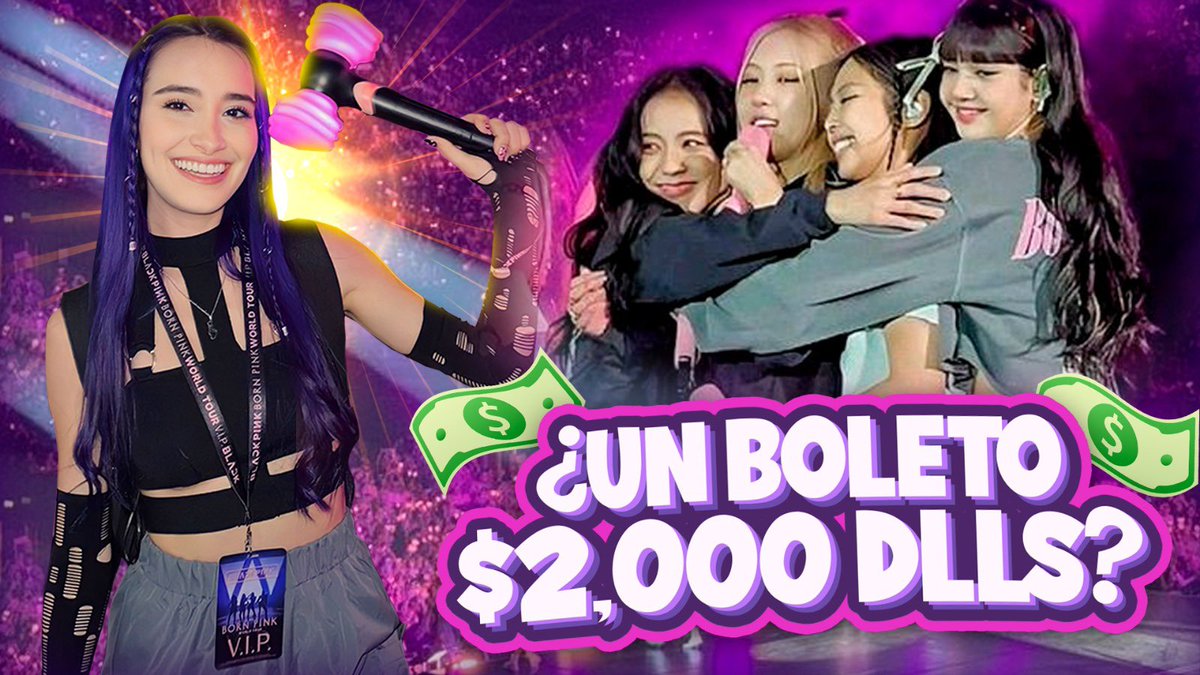 ¿VALIÓ LA PENA COMPRAR EL BOLETO MÁS CARO EN EL CONCIERTO DE BLACKPINK?🖤💗 

Acabo de subir el vlog del concierto a mi canal👇🏻👇🏻 (por si lo quieres ver jeje) 

youtu.be/m2VTAH8GNIg