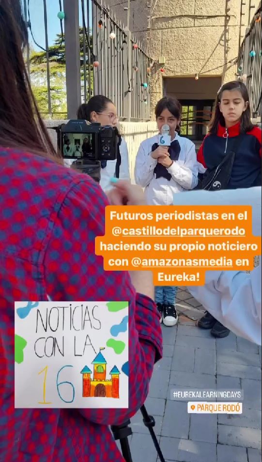 EducateUruguay's tweet photo. #Eurekalearningdays Día II👉Hoy junto a @sofiamaccio entramos en el mundo de las noticias! Pudimos producir, investigar y comunicar en un noticiero hecho 100% por niños y niñas. 🎥🎬🎙️
#RemakeLearning
@RemakeDays https://t.co/7jwPspwJQE