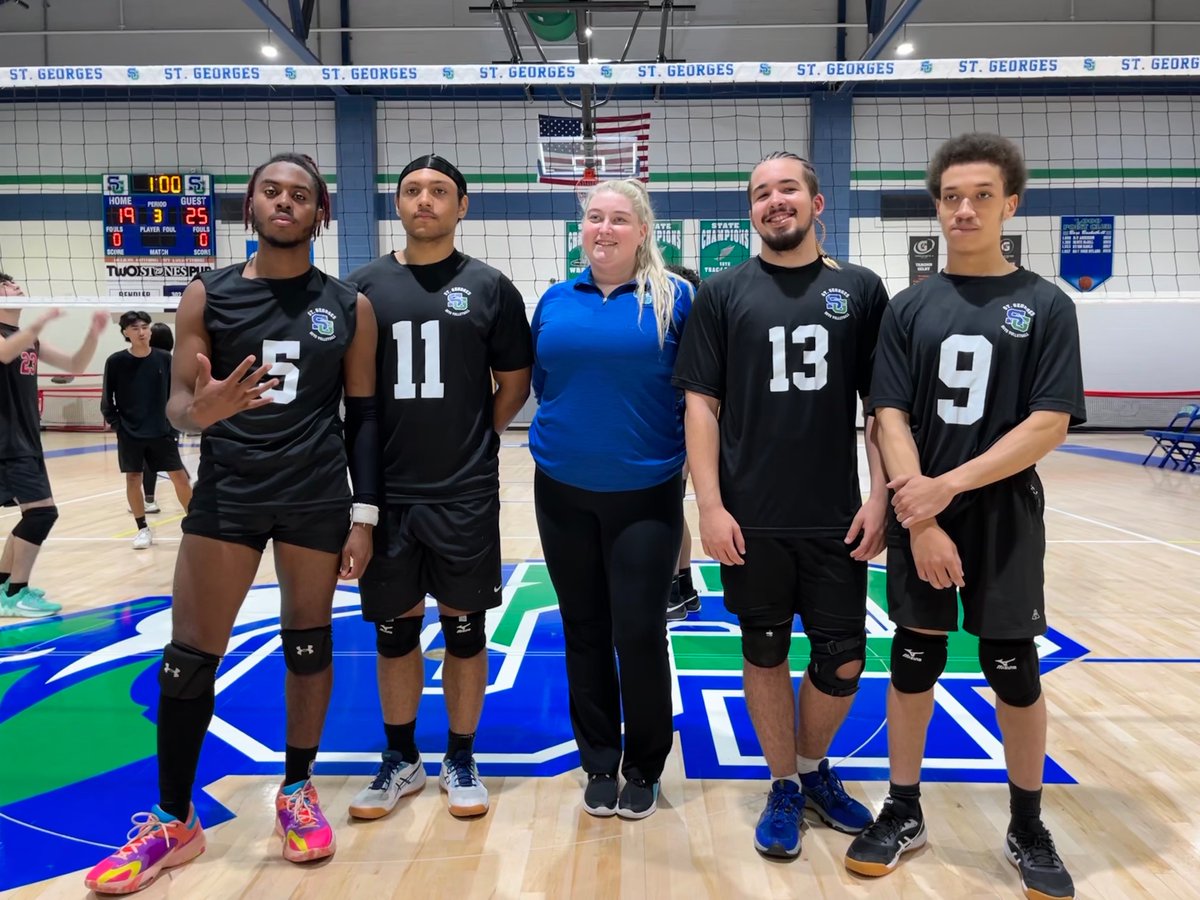 St_GeorgesTHS's tweet image. Congrats to our seniors who were celebrated today for boys volleyball. What a great group to start a school program. @STGAthletics @drjconnor299 #NccvtWorks #SGClassOf2023