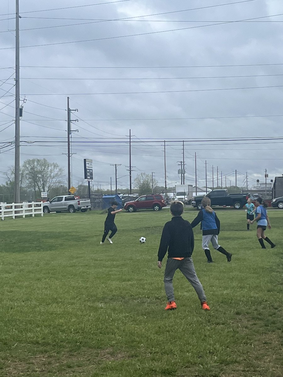 Mom of5girls on twitter soccer practice for 12u scrimmaging eachother