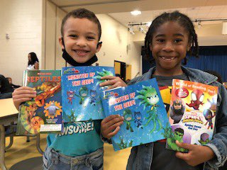 The Book Fairy was busy granting our scholars wishes today! #bookjoy <a href="/JCEScholars/">Jackson Creek</a> <a href="/SMossoTaylor/">Sabina Mosso-Taylor</a>