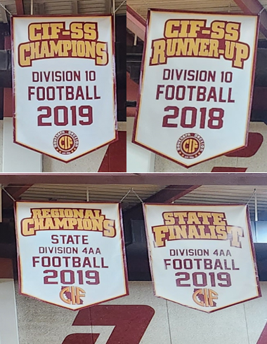 Only took 5 years but the Banners finally made it up in the gym. Congratulations 2018 and 2019 Highland Bulldog Football Family!