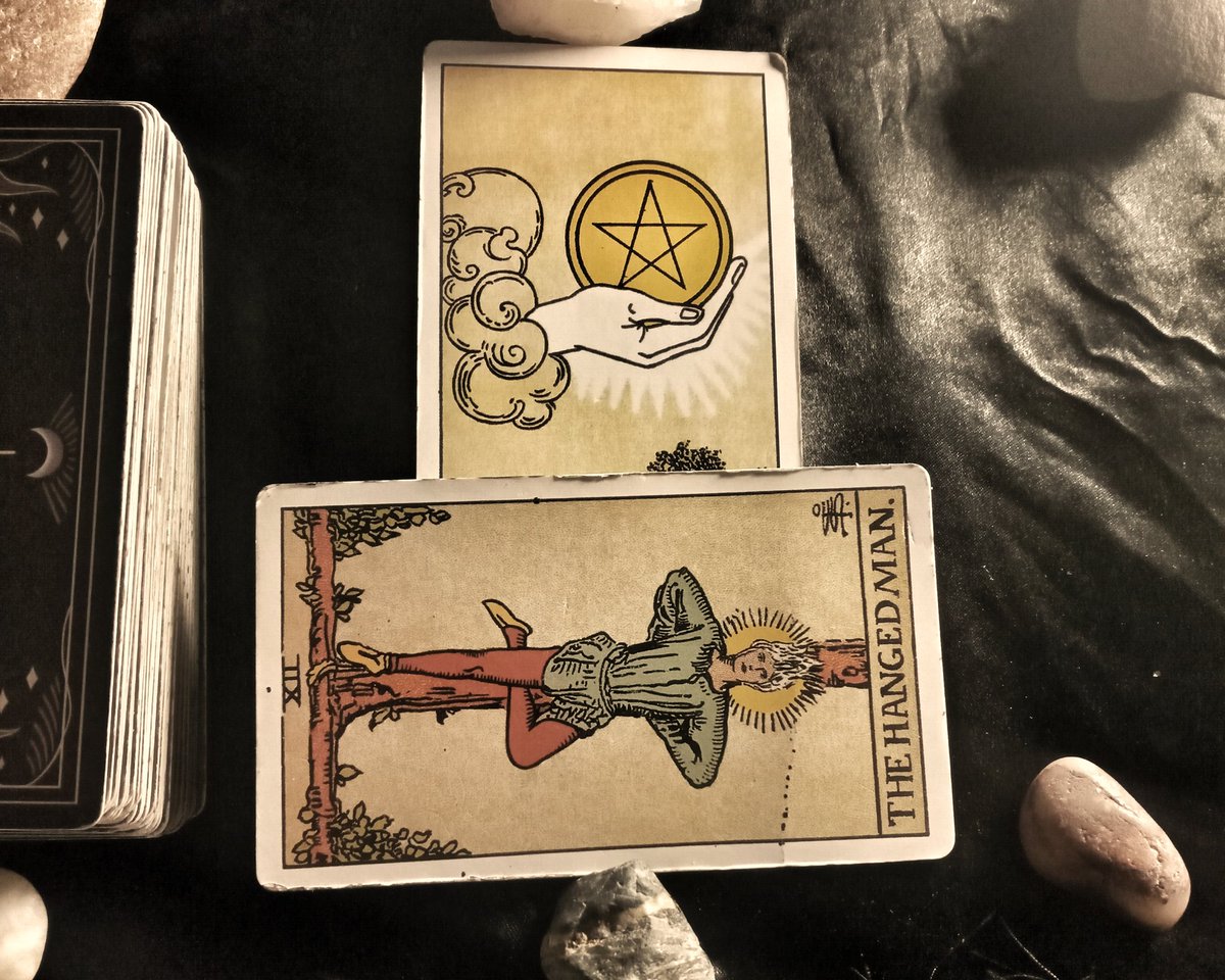 aarondhwtyms's tweet image. Ace Of Pentacles &amp;amp; The Hanged Man- You are at the beginning of a investment journey but will be weighing the pros and cons on what opportunities to take.

#tarotreader #tarotmessage #tarotreading #investment #invest #investments  #financial #finance #wealth #thebeginning