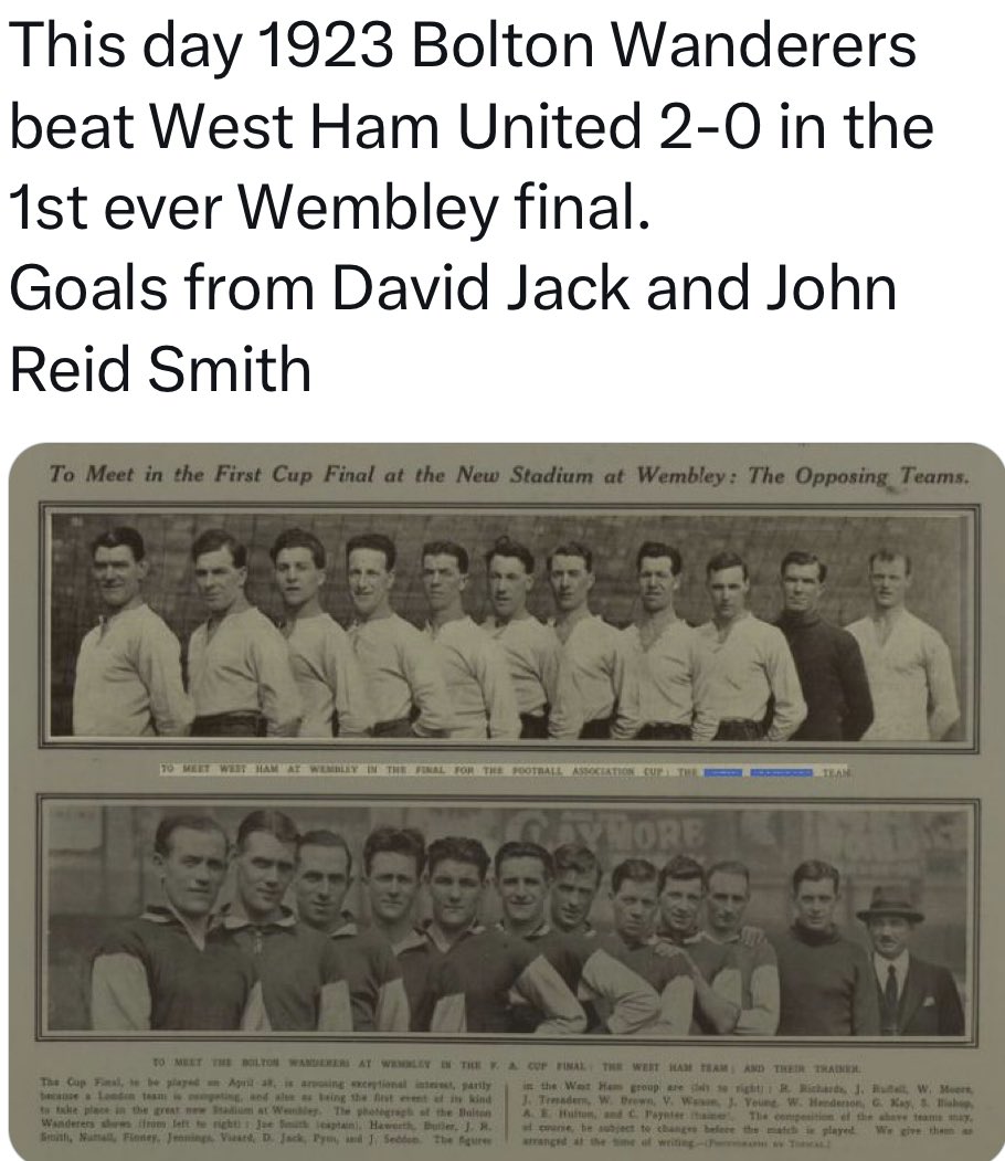 ivan_campo's tweet photo. This is the HISTORY!!! 
Wembley Stadium.
FA CUP FINAL !!!! 
300.000 Spectators.

@OfficialBWFC - @WestHam 
Happy to be one more target in 
Bolton History!! 

#Wembley #BoltonWanderers #bolton #whites #england #history #FACUP #FACupFinal https://t.co/JfDplOxQ9x