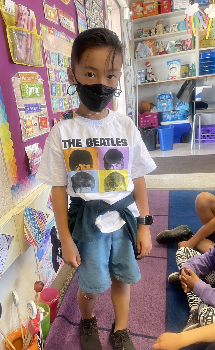 Beatle Mania in Room 14!  Loving our biography unit 🎶 <a href="/CarltonAvenue/">Carlton Avenue School</a>. #carltonusd